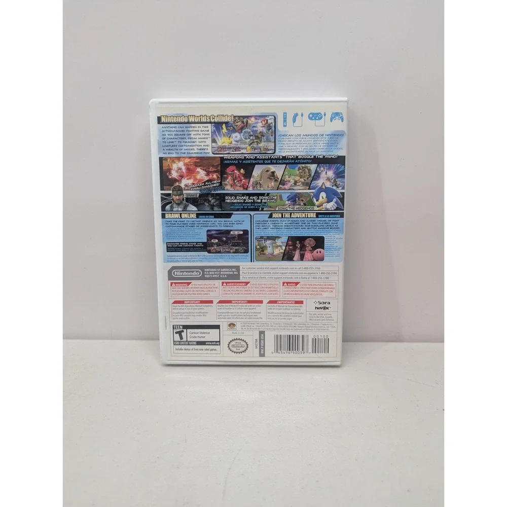 Nintendo Wii Super Smash Bros. Brawl (2008) CIB Complete Original Video Game